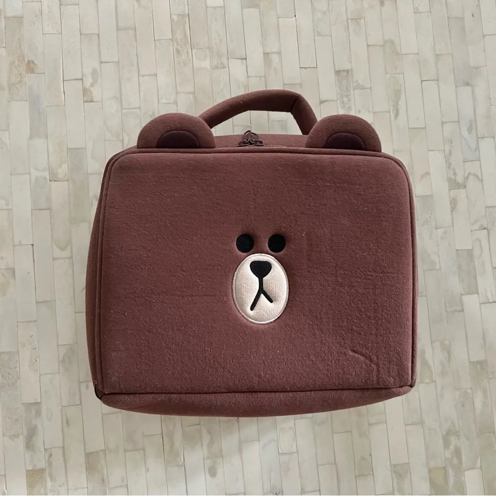 Line friends Brown Bear cosmetic Bag